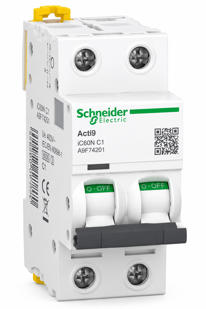 Automatico 2x1A 15kA curva C Schneider Electric  A9F84201