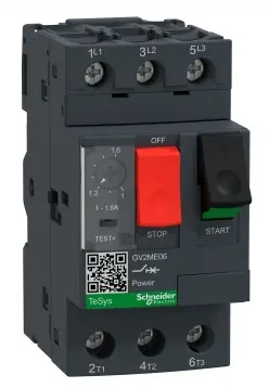 Guarda motor 3P 1–1,6A Schneider Electric GV2ME06