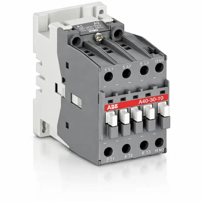 Contactor ABB Línea A A40 de 3 polos, 3 NA, 60 A 230 V 18,5 kW