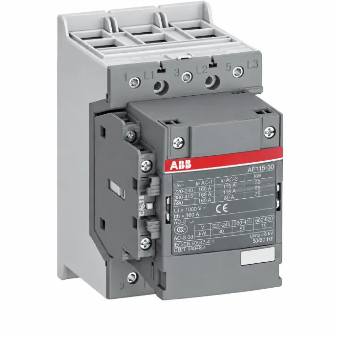 Contactor  ABB AF116-30-11-13 116A AC3 100-250v