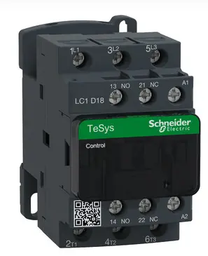 Contactor 18A AC3 24Vac NA+NC Schneider Electric LC1D18B7