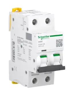 Automático 2x20A 20kA curva C Schneider C60H-DC