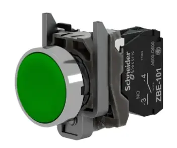 Pulsadores con botón empotrado Verde XB4BA31