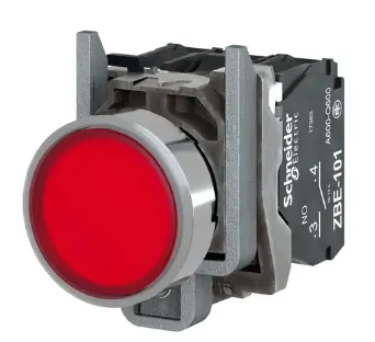 Pulsador Iluminados con botón empotrado Verde 230/240V AC