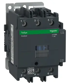 Contactor 3P 66A AC 440V bobina 24-60V AC/DC LC1D80ABNE