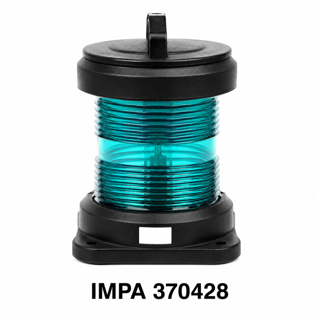 Foco de navegación simple estribor 220V verde 