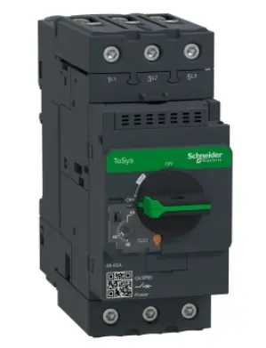 Guarda motor magnetotérmico TESYS GV 3 P 48,65A mando por selector rotatorio Schneider Electric  GV3P65  