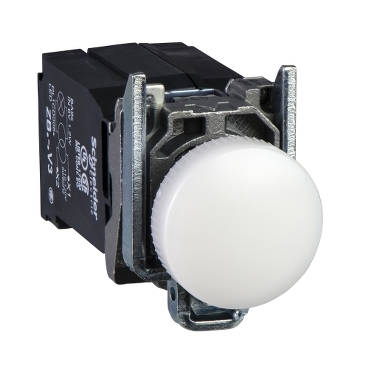 Luz piloto con LED integrado blanco 440-460VAC Schneider Electric XB4BV8B1