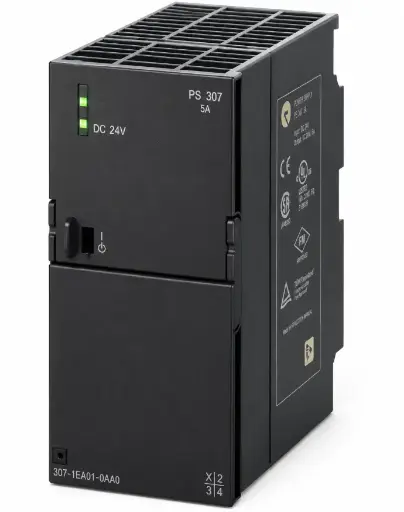 [1600000273] Fuente de alimentación Siemens, entrada: 120/230 V CA, salida: 24 V/5 A CC 6ES7307-1EA01-0AA0