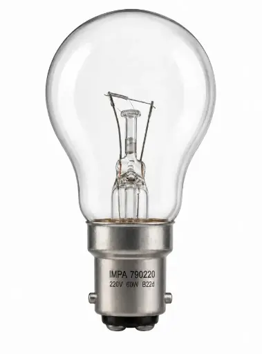 [1610000002] Ampolleta B22 60W 220V (IMPA 790220) 