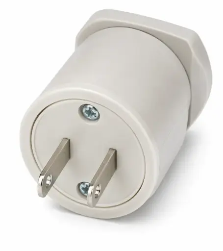 [208000034] Enchufe 2-pin plana no estancos resina de fenol (IMPA 792951)
