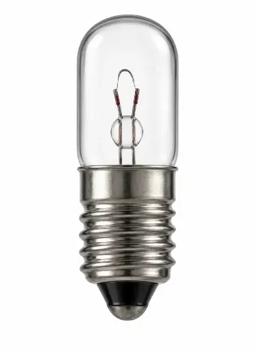 [200000068] AMPOLLETA PILOTO TUBULAR CLARA E-10, 6.3V 0.15A 10X28MM  (790501) 
