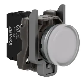 [200000080] Luz piloto con LED integrado blanco 24V XB4BVB1